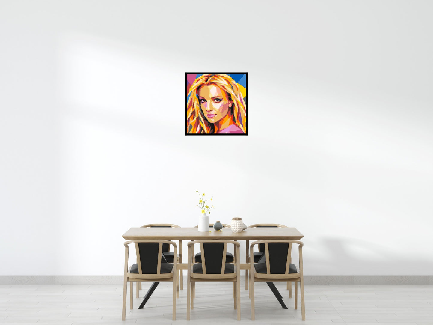 Britney Spears Portrait Pop Art - Brick Art Mosaic Kit 4x4 large