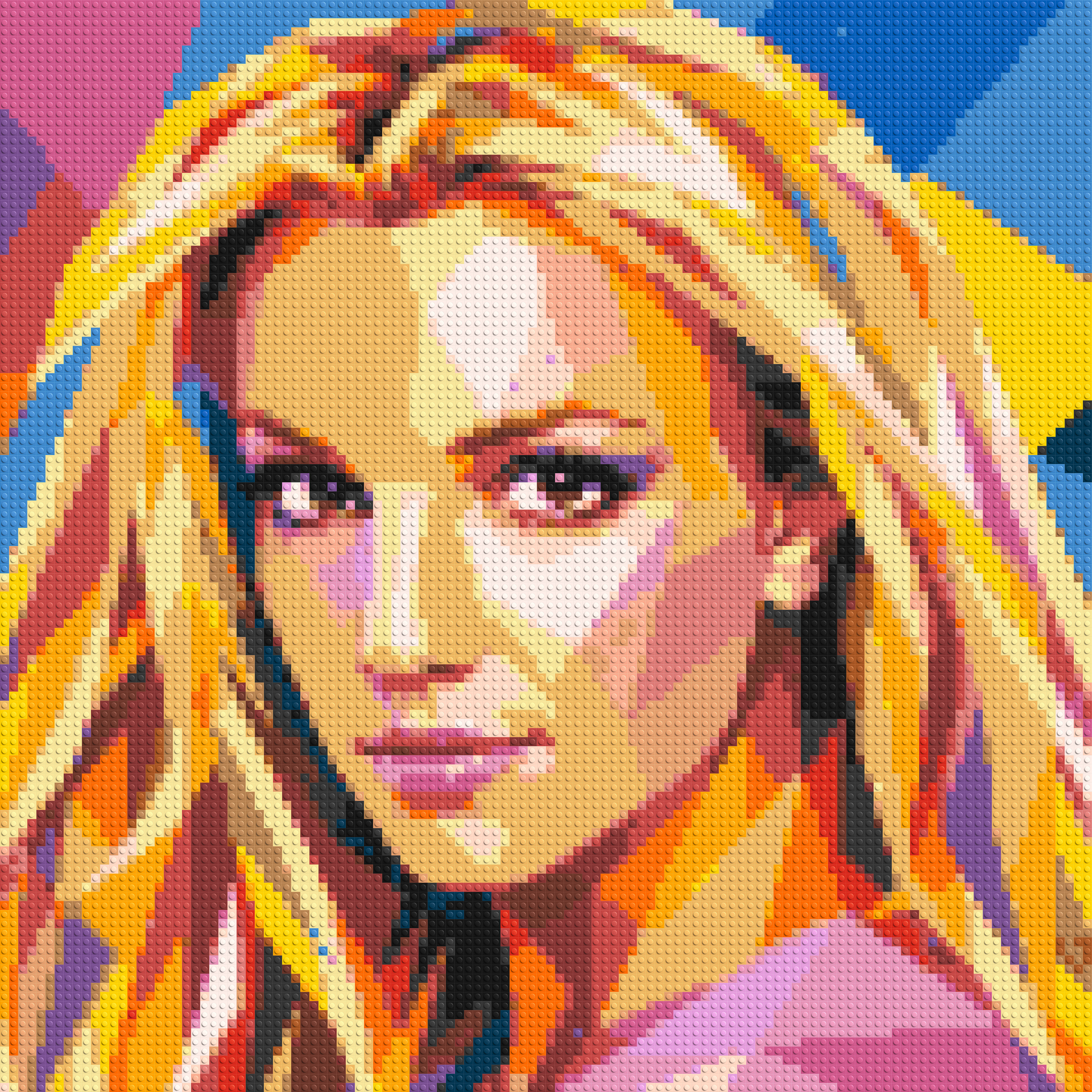Britney Spears Portrait Pop Art - Brick Art Mosaic Kit 5x5 large
