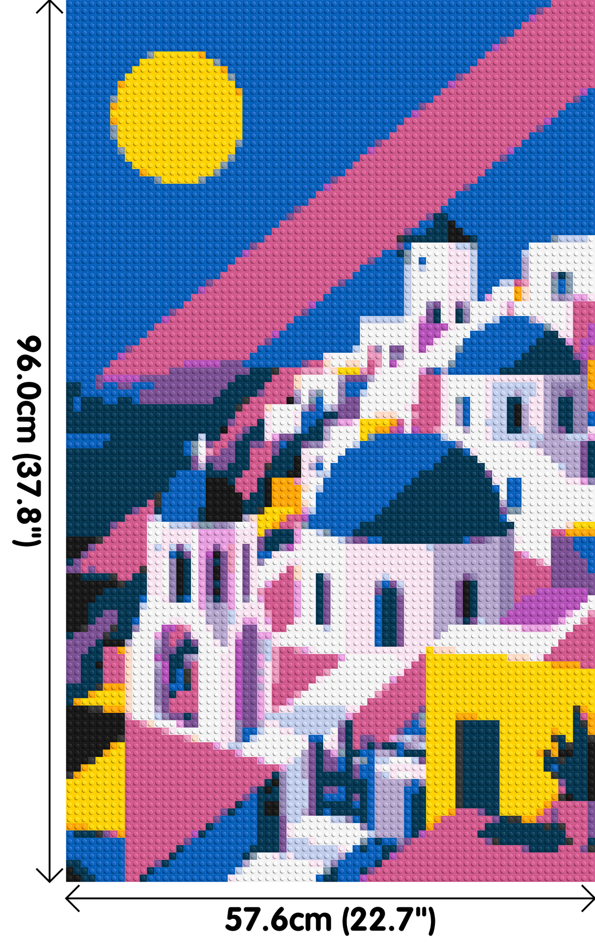 Santorini Geometric Pop Art - Brick Art Mosaic Kit 3x5 large