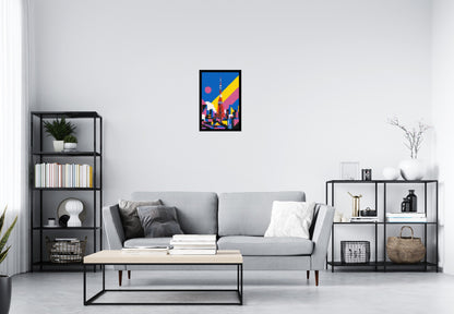 Tokyo Tower Geometric Pop Art - Brick Art Mosaic Kit 2x3 large