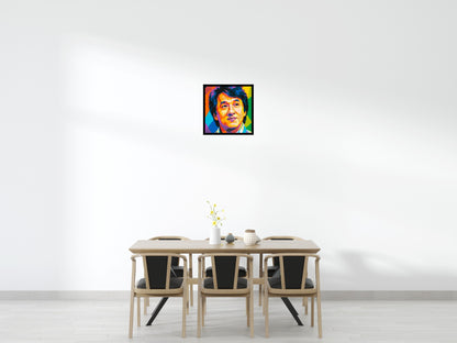 Jackie Chan Geometric Pop Art - Brick Art Mosaic Kit 3x3 large