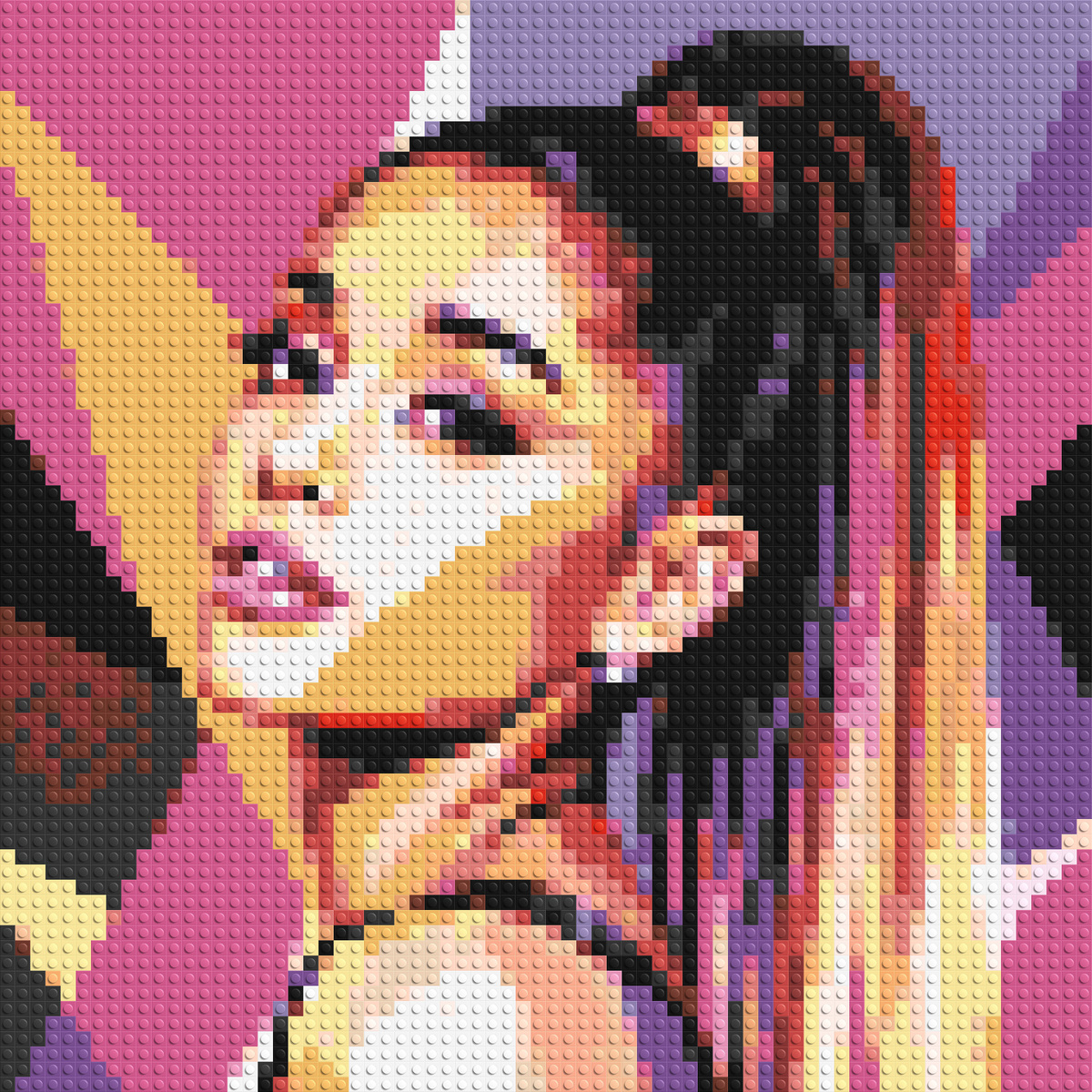 Ariana Grande Geometric Pop Art - Brick Art Mosaic Kit 3x3 large