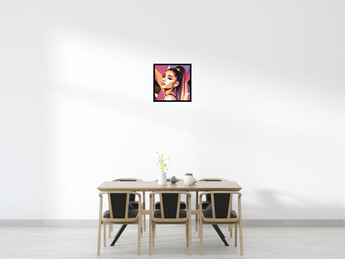 Ariana Grande Geometric Pop Art - Brick Art Mosaic Kit 3x3 large