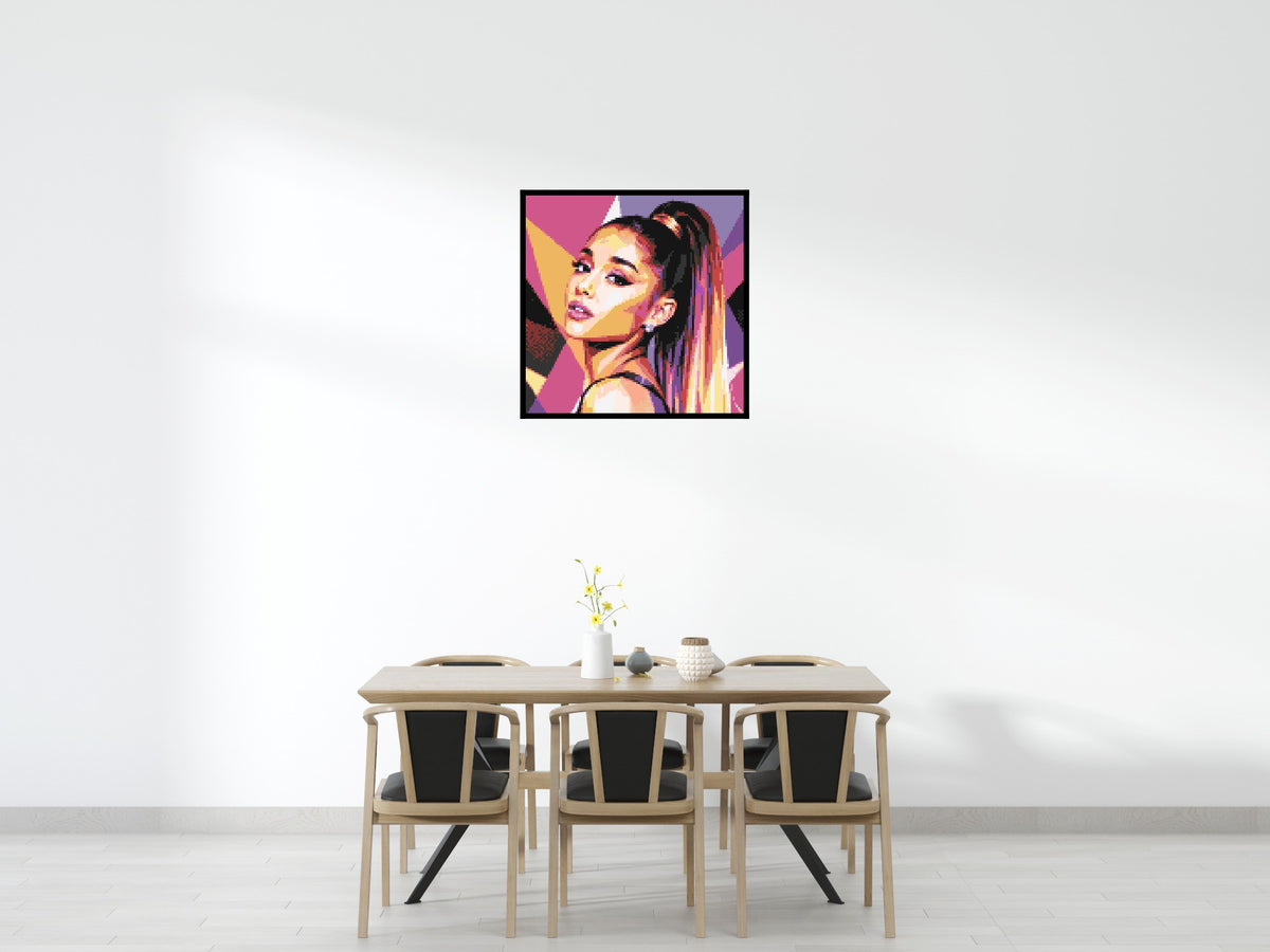 Ariana Grande Geometric Pop Art - Brick Art Mosaic Kit 5x5 large