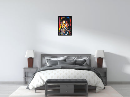 Michael Jackson Vector Pop Art Portrait - Brick Art Mosaic Kit 2x3 large