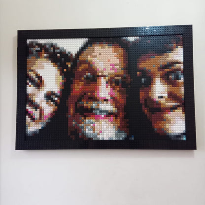 Personalised Brick Mosaic | Best Father's Day gift | LEGO Art style