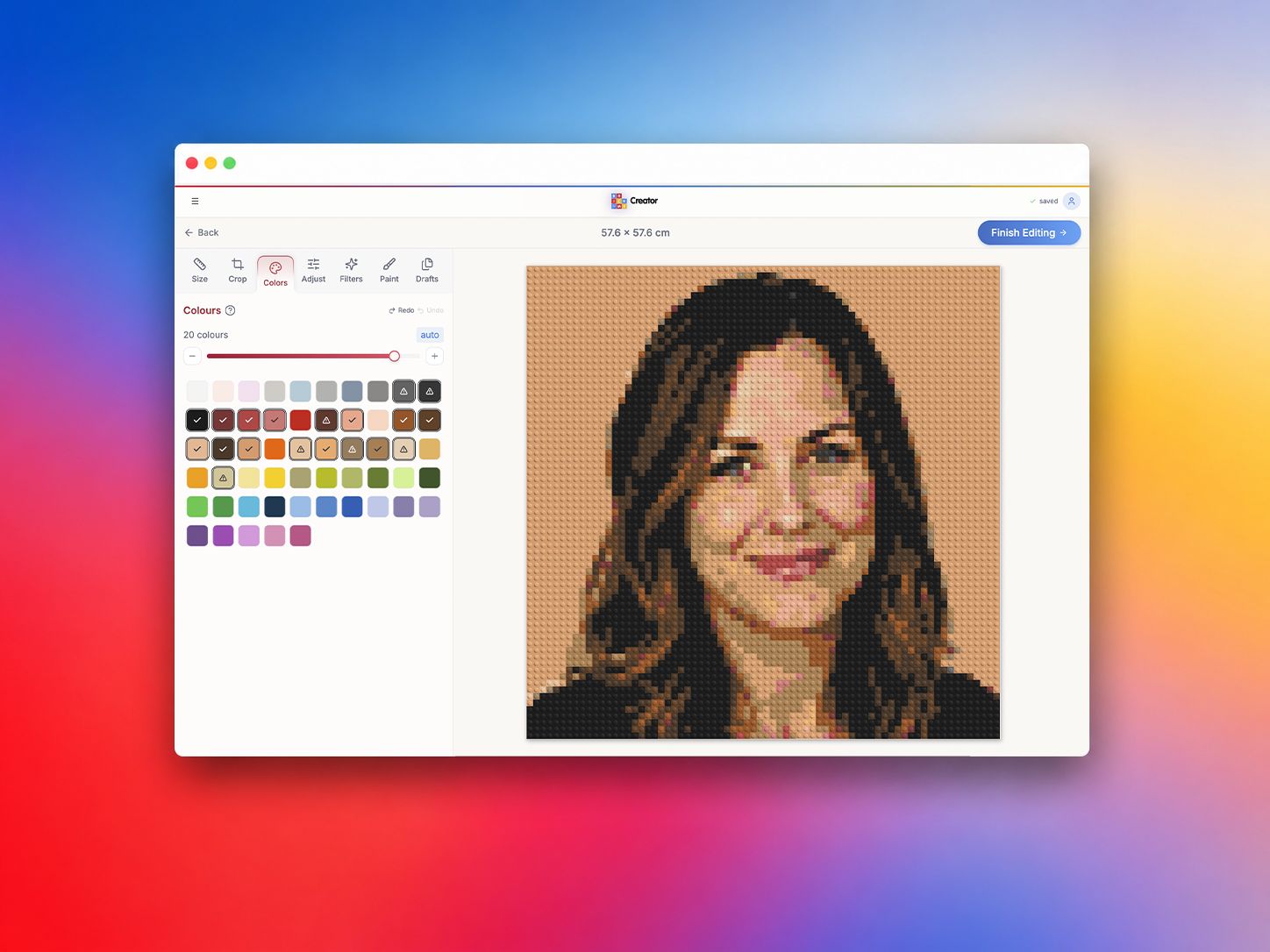 Brick Me Creator desktop interface
